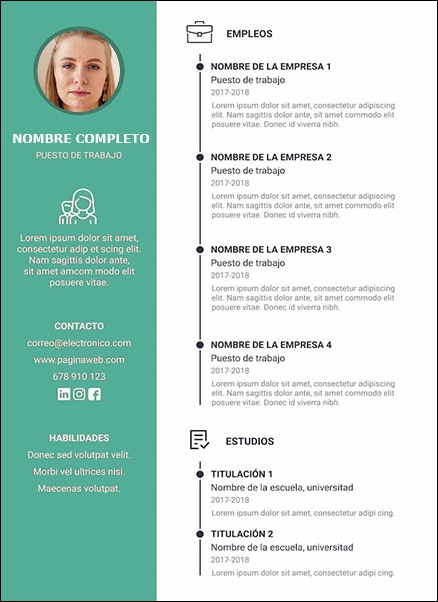 plantilla currículum operario de mantenimiento